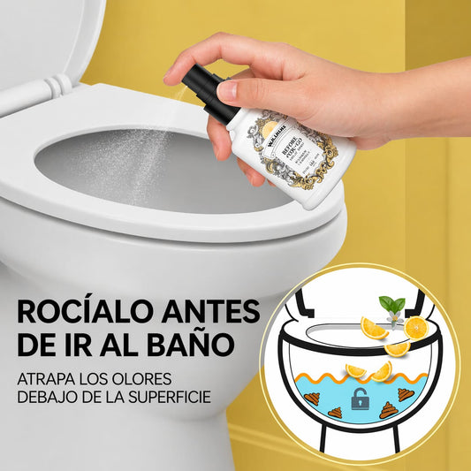 Spray para Inodoro Anti-Olores (Antes de Usar) – Paquete de 2 | 2 oz