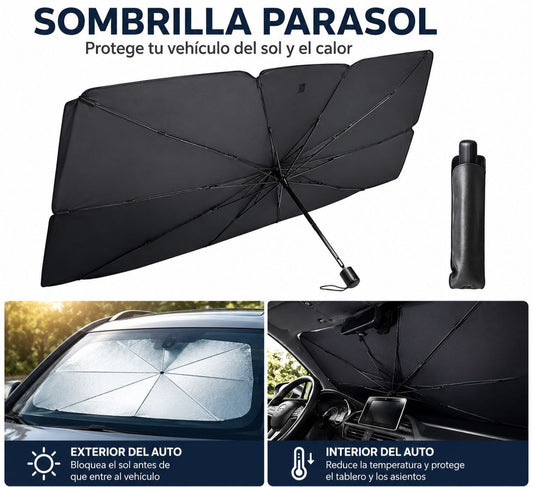 Sombrilla Parasol para vehiculos con proteccion UPF50+