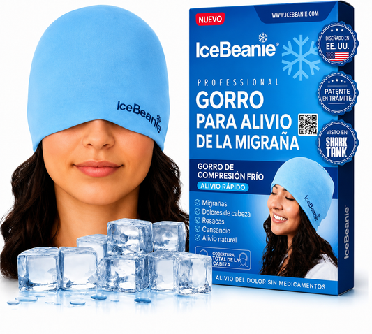 ❄️ IceBeanie – Gorro de Alivio Natural para Migrañas, Estrés y Dolores de Cabeza