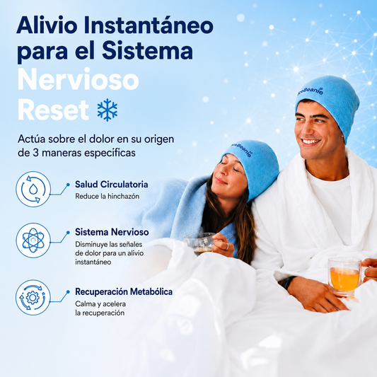 ❄️ IceBeanie – Gorro de Alivio Natural para Migrañas, Estrés y Dolores de Cabeza