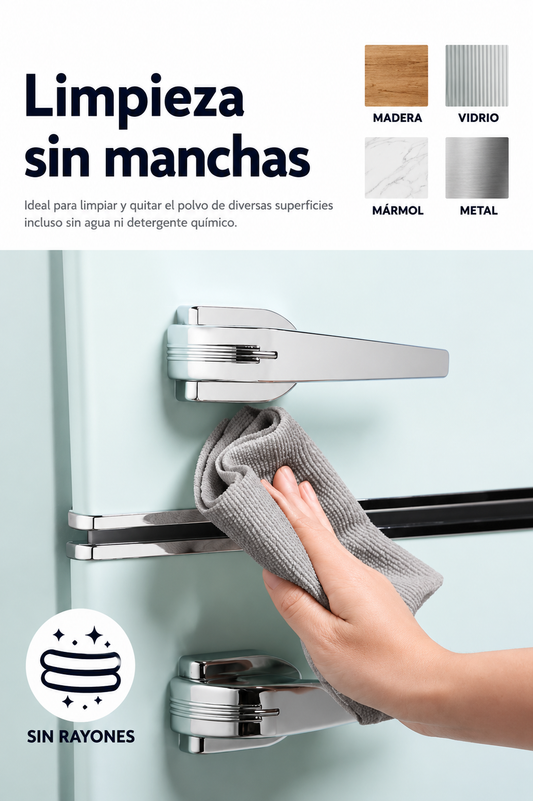 Rollo de paños de limpieza de microfibra | Paquete de 60 unidades.